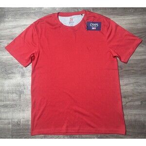 Men’s Chaps T Shirt Solid Red Size Small S NWT $36 MSRP Super Soft